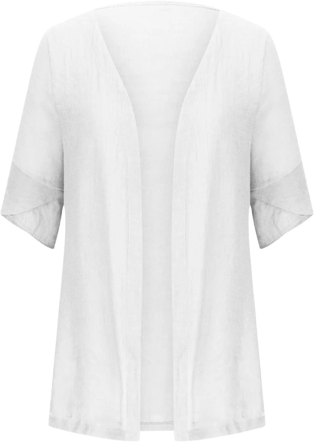 2025 Lightweight Cardigans for Women Summer Casual Half Sleeve Kimono Loose Open Front Blouse Top Plus Size Outfits