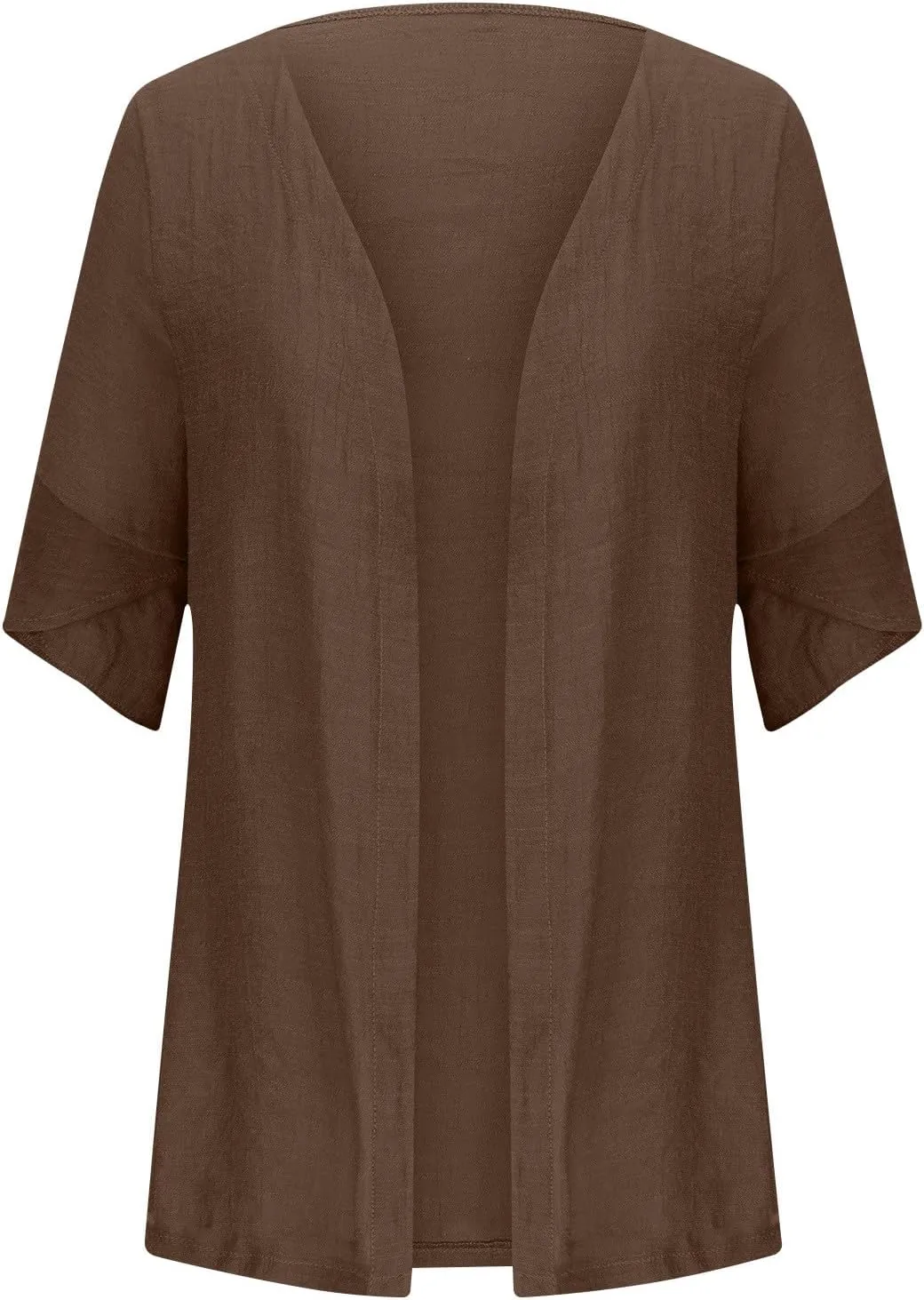 2025 Lightweight Cardigans for Women Summer Casual Half Sleeve Kimono Loose Open Front Blouse Top Plus Size Outfits