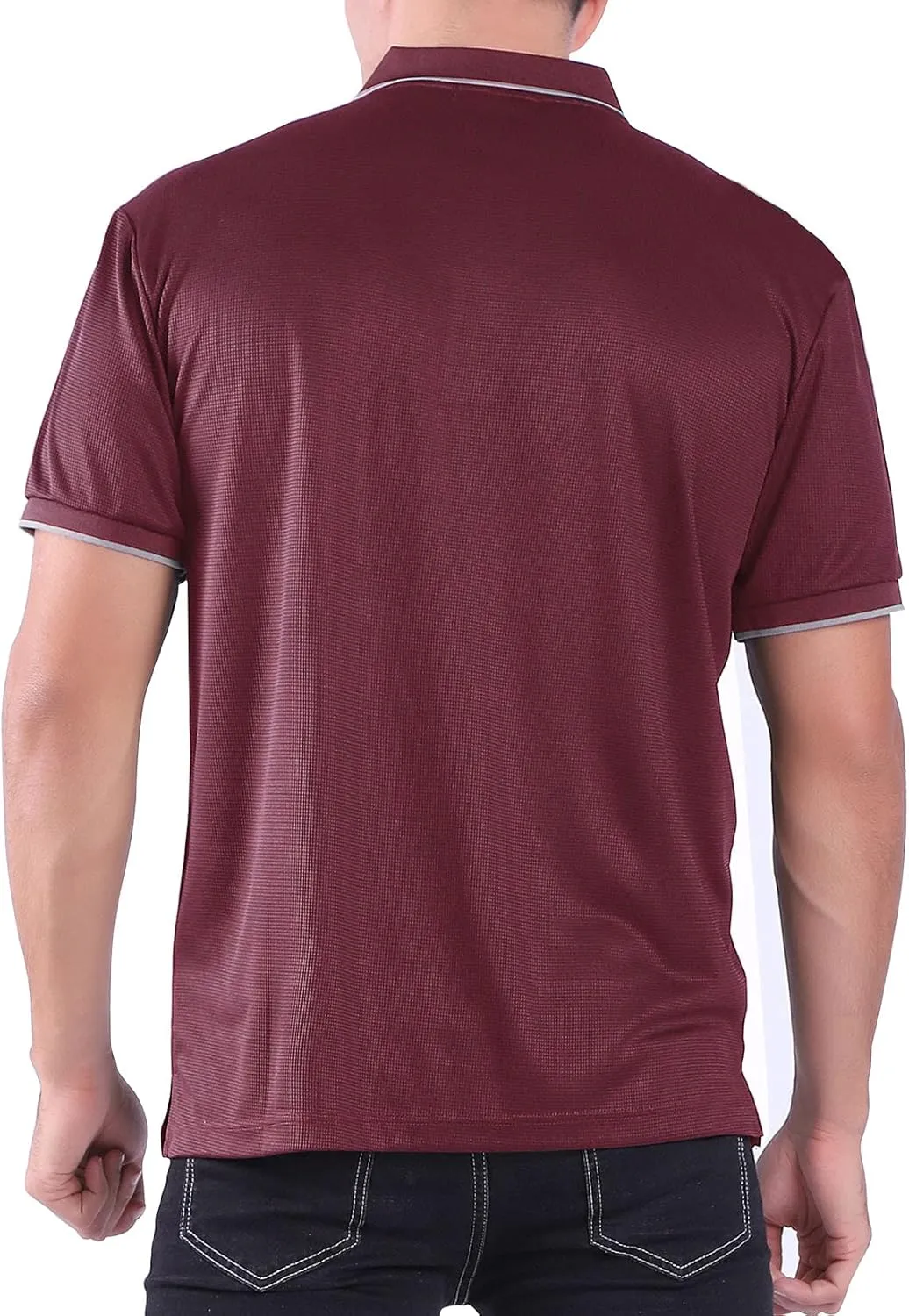 3 Pack Mens Polo Shirts Summer Quick Dry T-Shirt Slim Fit Short Sleeve Casual Sports Workout Golf Tees