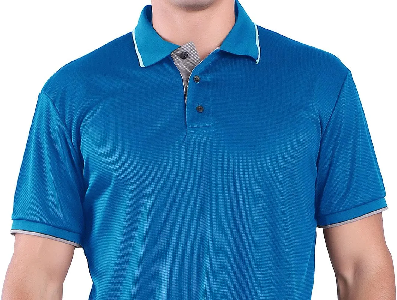 3 Pack Mens Polo Shirts Summer Quick Dry T-Shirt Slim Fit Short Sleeve Casual Sports Workout Golf Tees