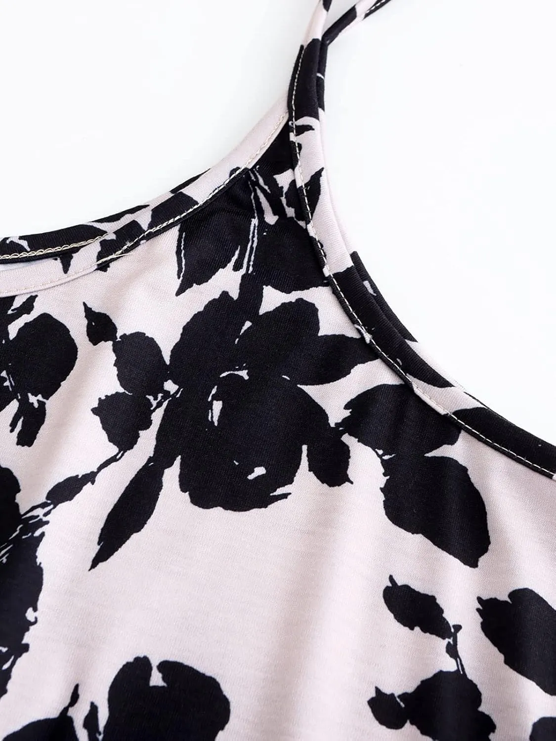 7th Element Plus Size Slip Dress for Women Under Dresses 2025 Spaghetti Strap Cami Camisoles Sun Tank Sleeveless Sundress