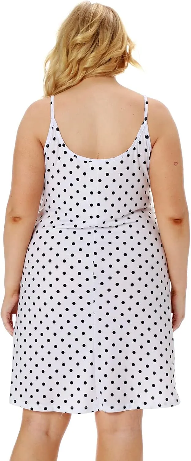 7th Element Plus Size Slip Dress for Women Under Dresses 2025 Spaghetti Strap Cami Camisoles Sun Tank Sleeveless Sundress
