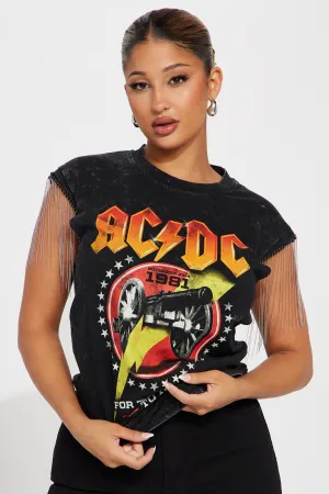 ACDC Fringe Graphic Tee - Black
