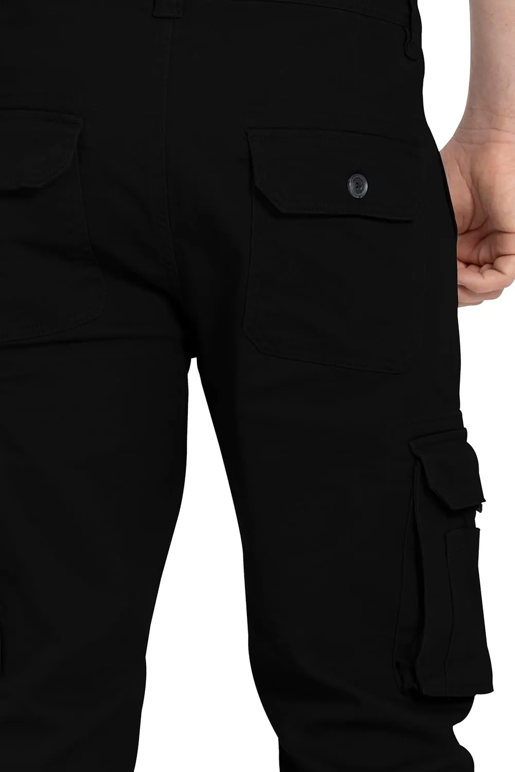 Alamo Casual Cargo Pants for Men - Stretchable, Regular Fit Cargo Work Pants for Men - 6 Pocket Outdoor Mens Work Pants