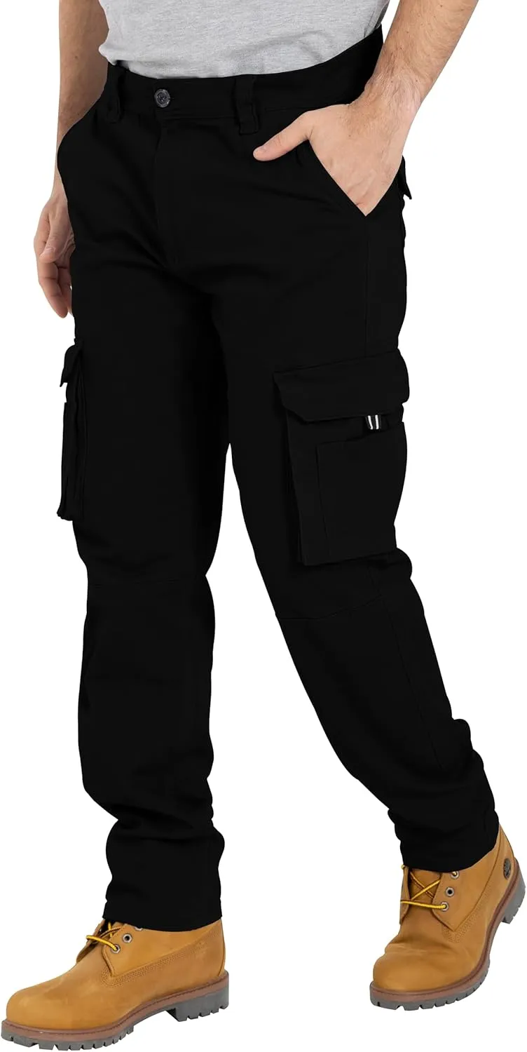 Alamo Casual Cargo Pants for Men - Stretchable, Regular Fit Cargo Work Pants for Men - 6 Pocket Outdoor Mens Work Pants