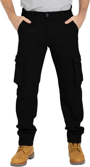 Alamo Casual Cargo Pants for Men - Stretchable, Regular Fit Cargo Work Pants for Men - 6 Pocket Outdoor Mens Work Pants