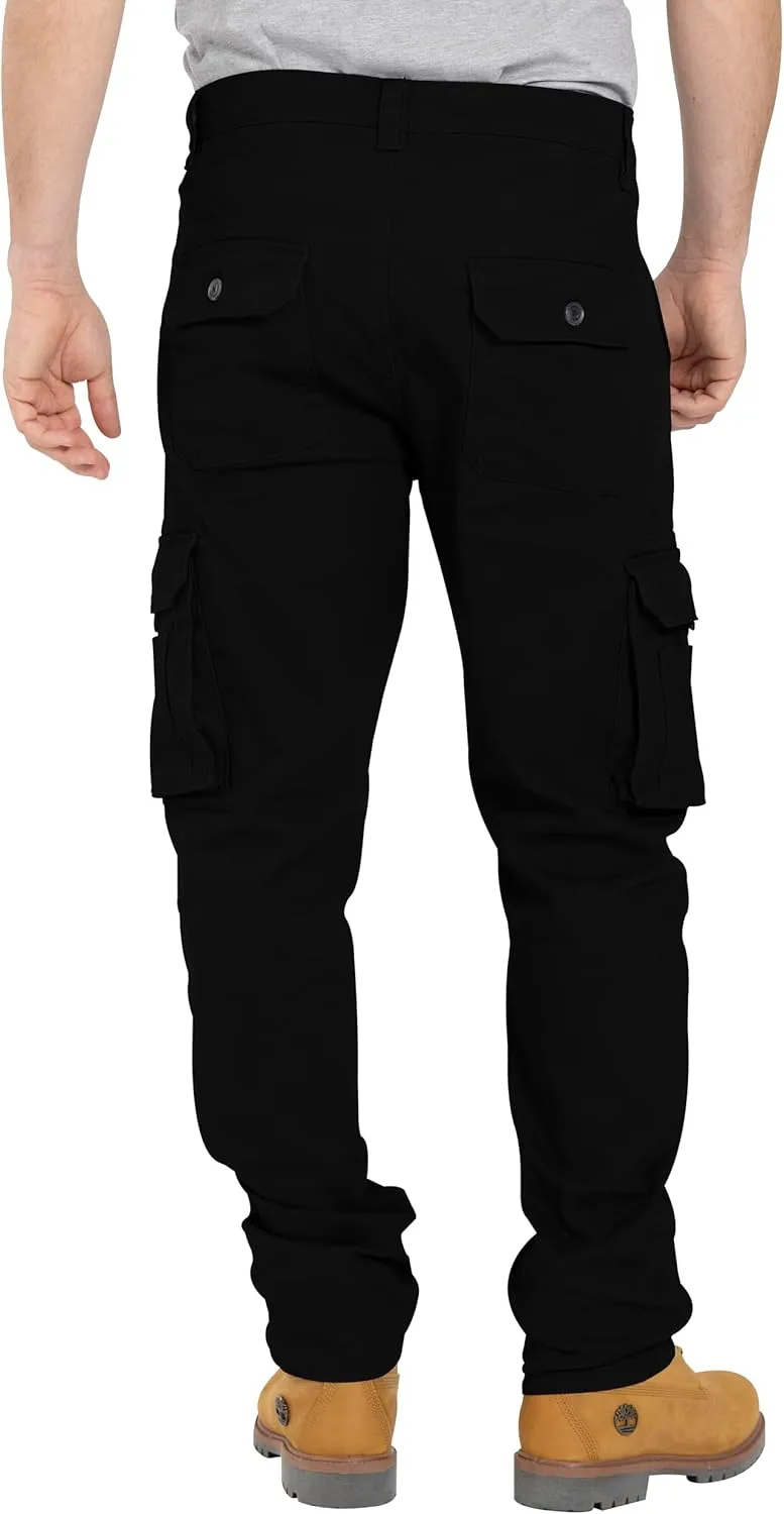 Alamo Casual Cargo Pants for Men - Stretchable, Regular Fit Cargo Work Pants for Men - 6 Pocket Outdoor Mens Work Pants