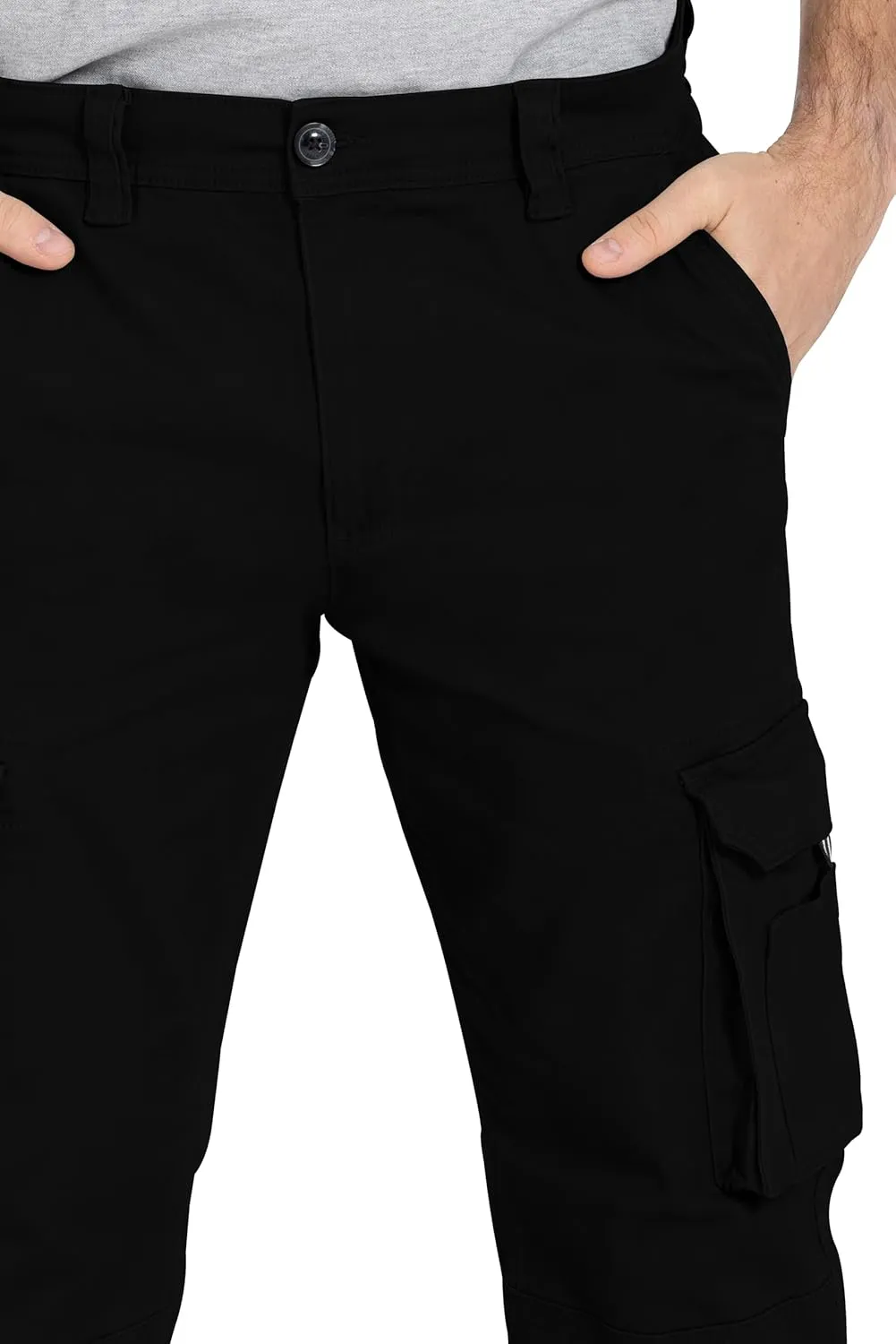Alamo Casual Cargo Pants for Men - Stretchable, Regular Fit Cargo Work Pants for Men - 6 Pocket Outdoor Mens Work Pants