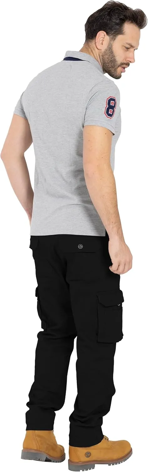 Alamo Casual Cargo Pants for Men - Stretchable, Regular Fit Cargo Work Pants for Men - 6 Pocket Outdoor Mens Work Pants