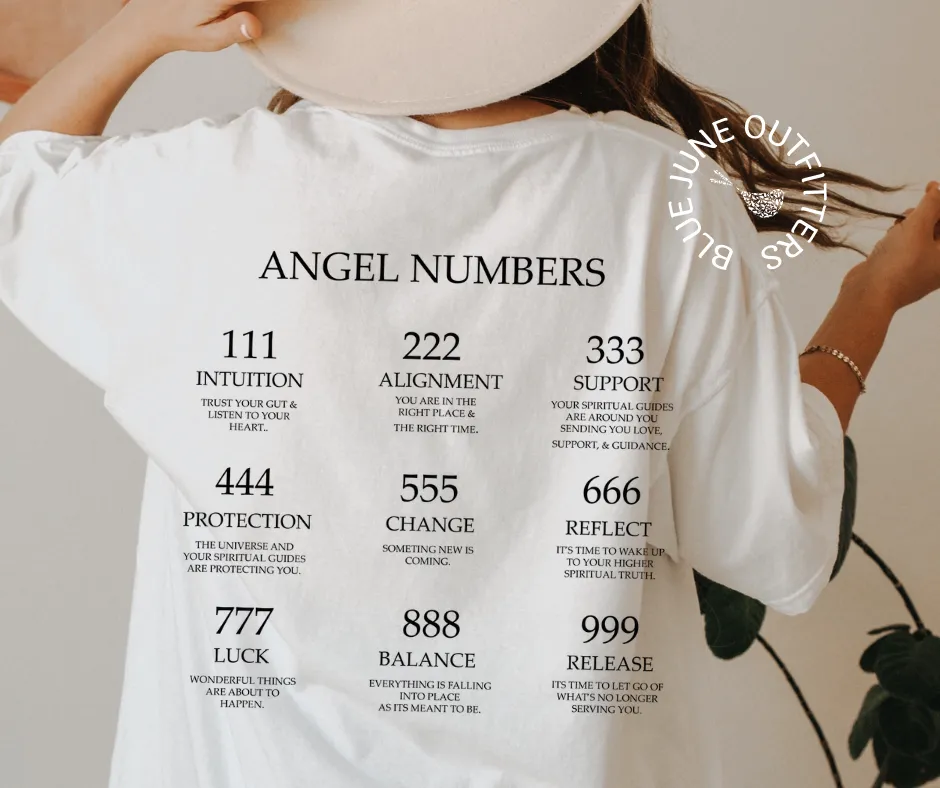Angel Numbers Comfort Colors Tee
