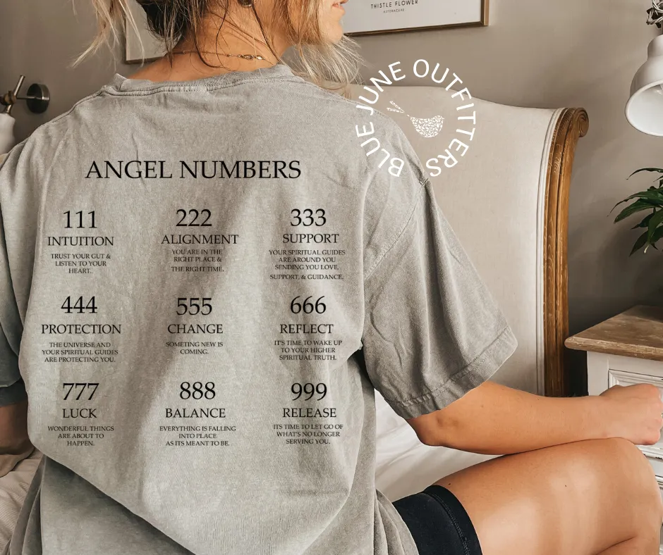 Angel Numbers Comfort Colors Tee