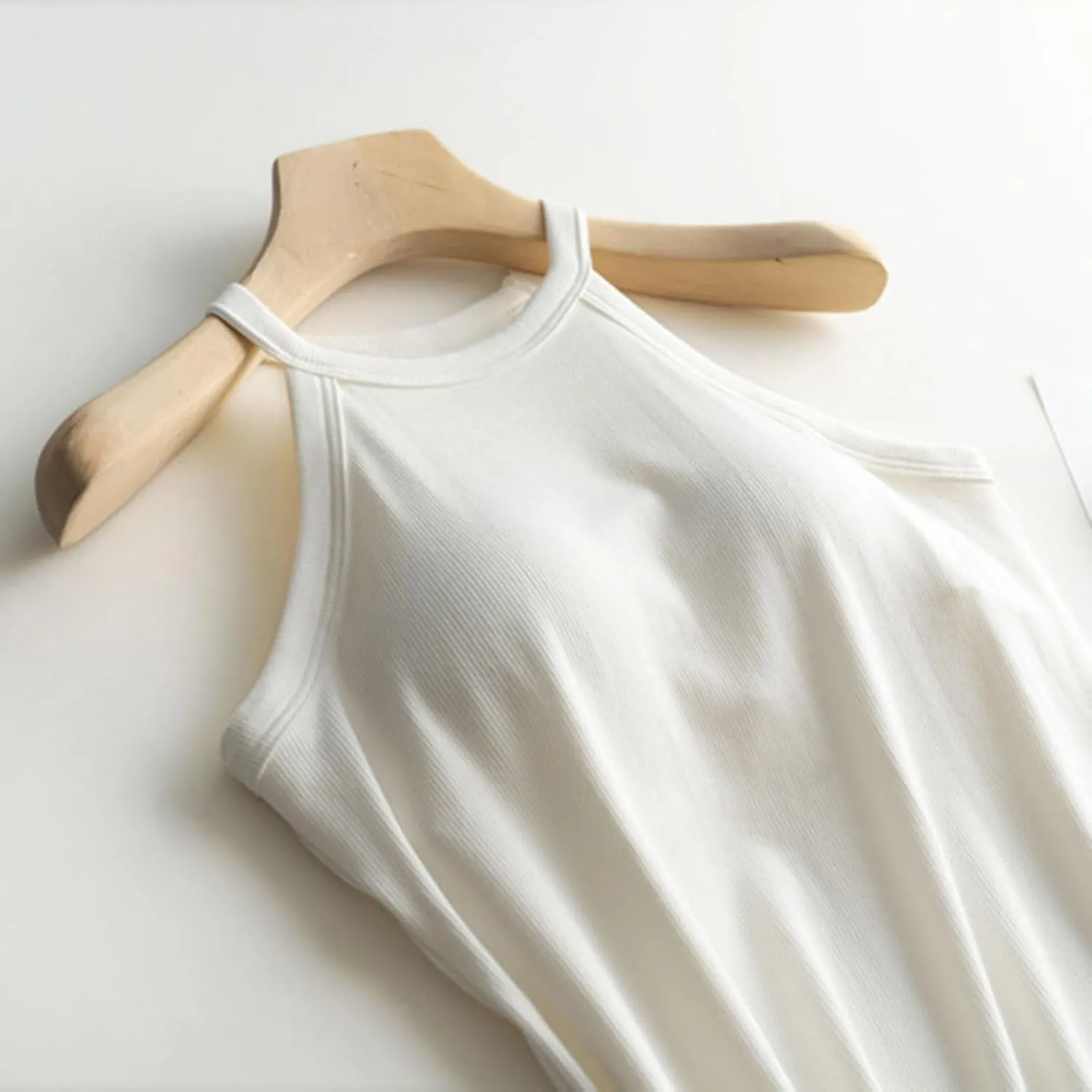 Built in Bra Camisole Shirts for Women Athletic Racerback Basic Solid Color Blouses Casual Soft Workout Tank Tops