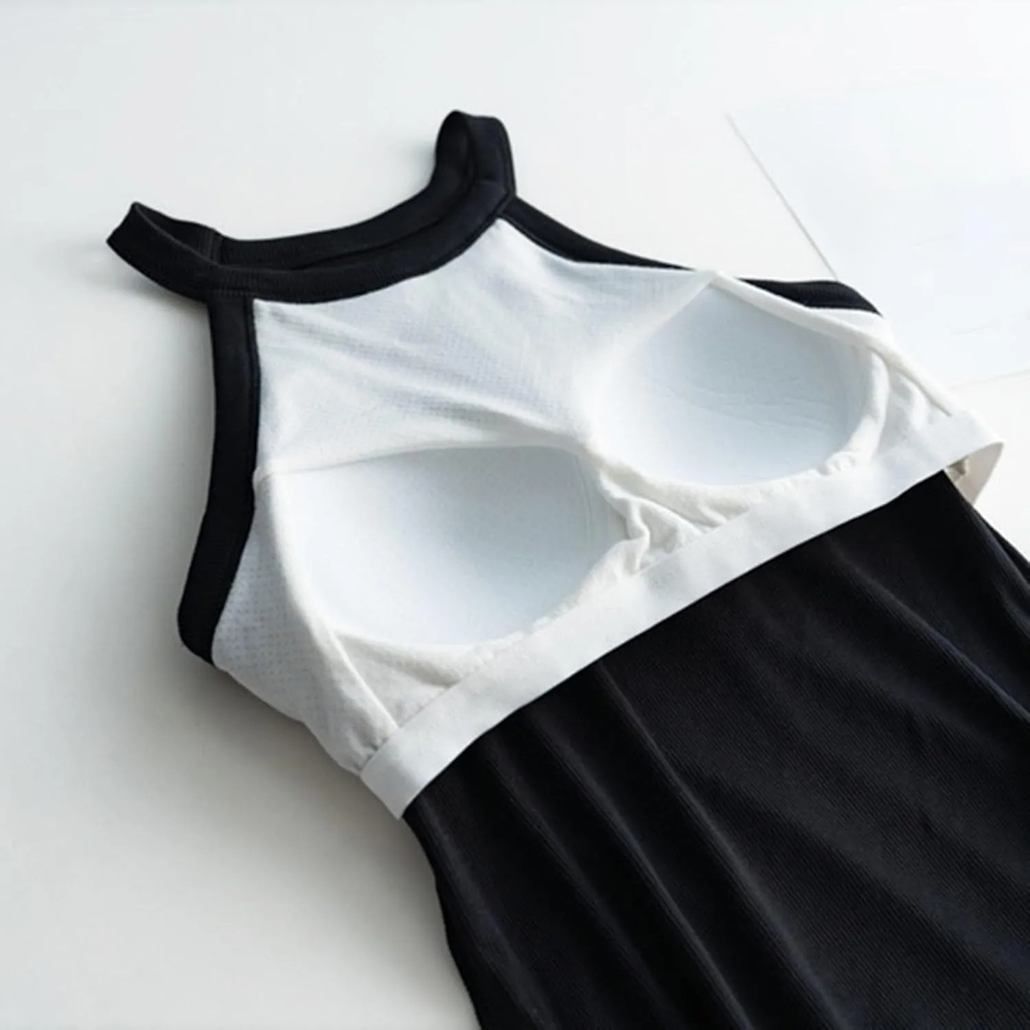 Built in Bra Camisole Shirts for Women Athletic Racerback Basic Solid Color Blouses Casual Soft Workout Tank Tops