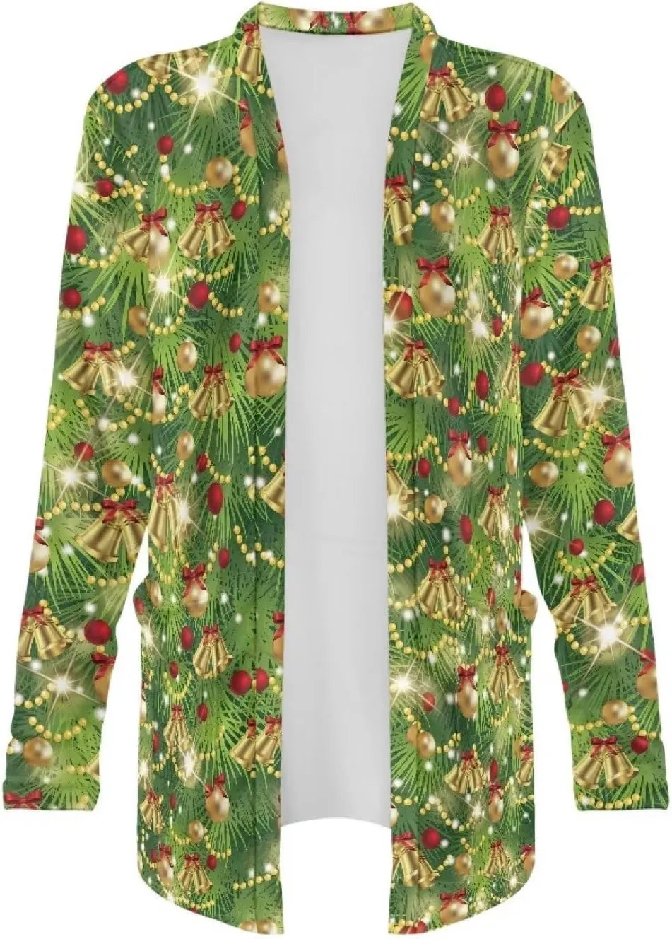 Cardigans for Women Trendy Soft Open Front Draped Cardigan with Pockets Lightweight Long Sleeve Fall Outwear S-2XL