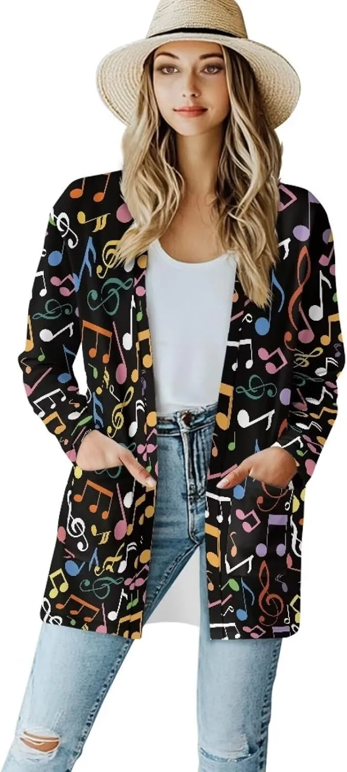 Cardigans for Women Trendy Soft Open Front Draped Cardigan with Pockets Lightweight Long Sleeve Fall Outwear S-2XL