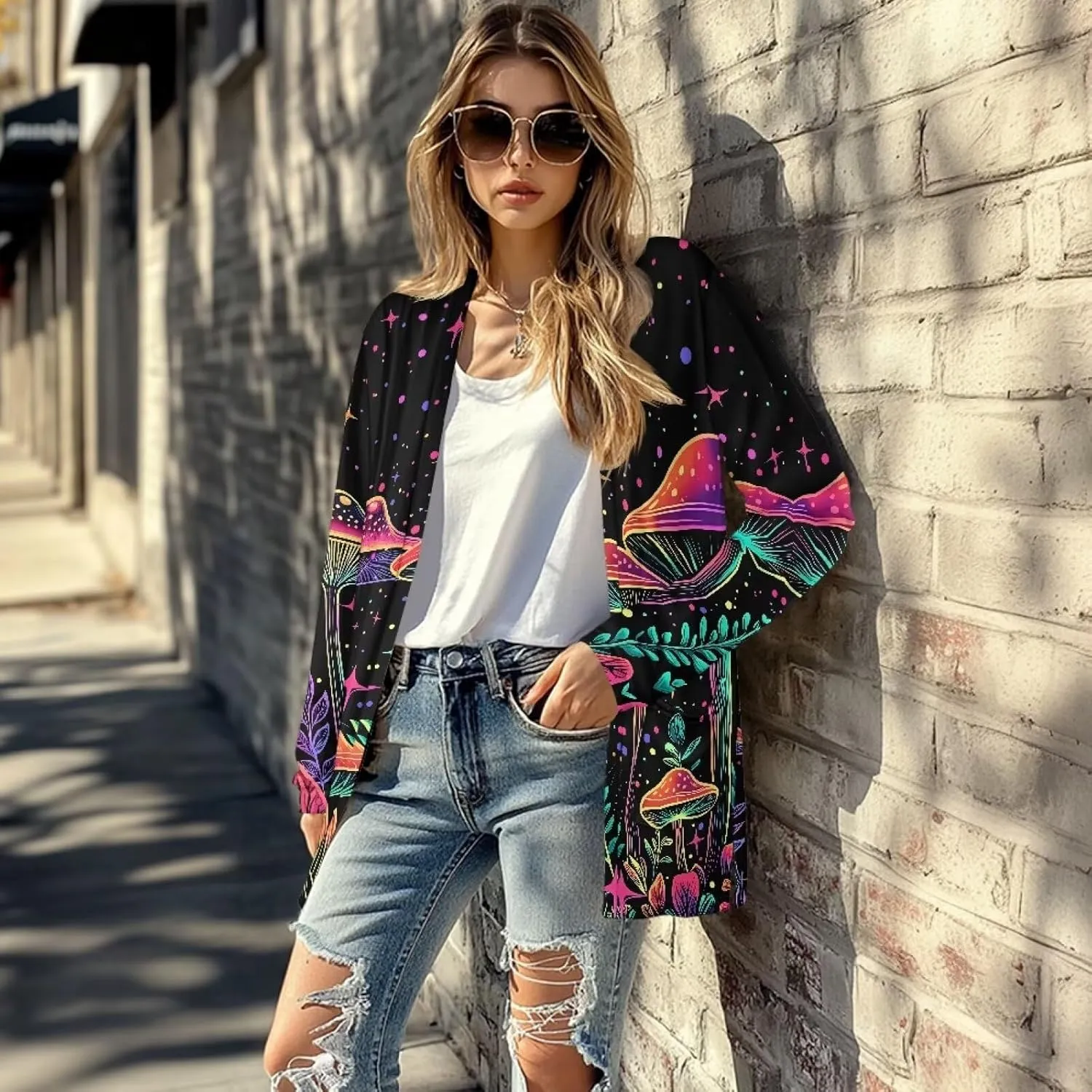 Cardigans for Women Trendy Soft Open Front Draped Cardigan with Pockets Lightweight Long Sleeve Fall Outwear S-2XL