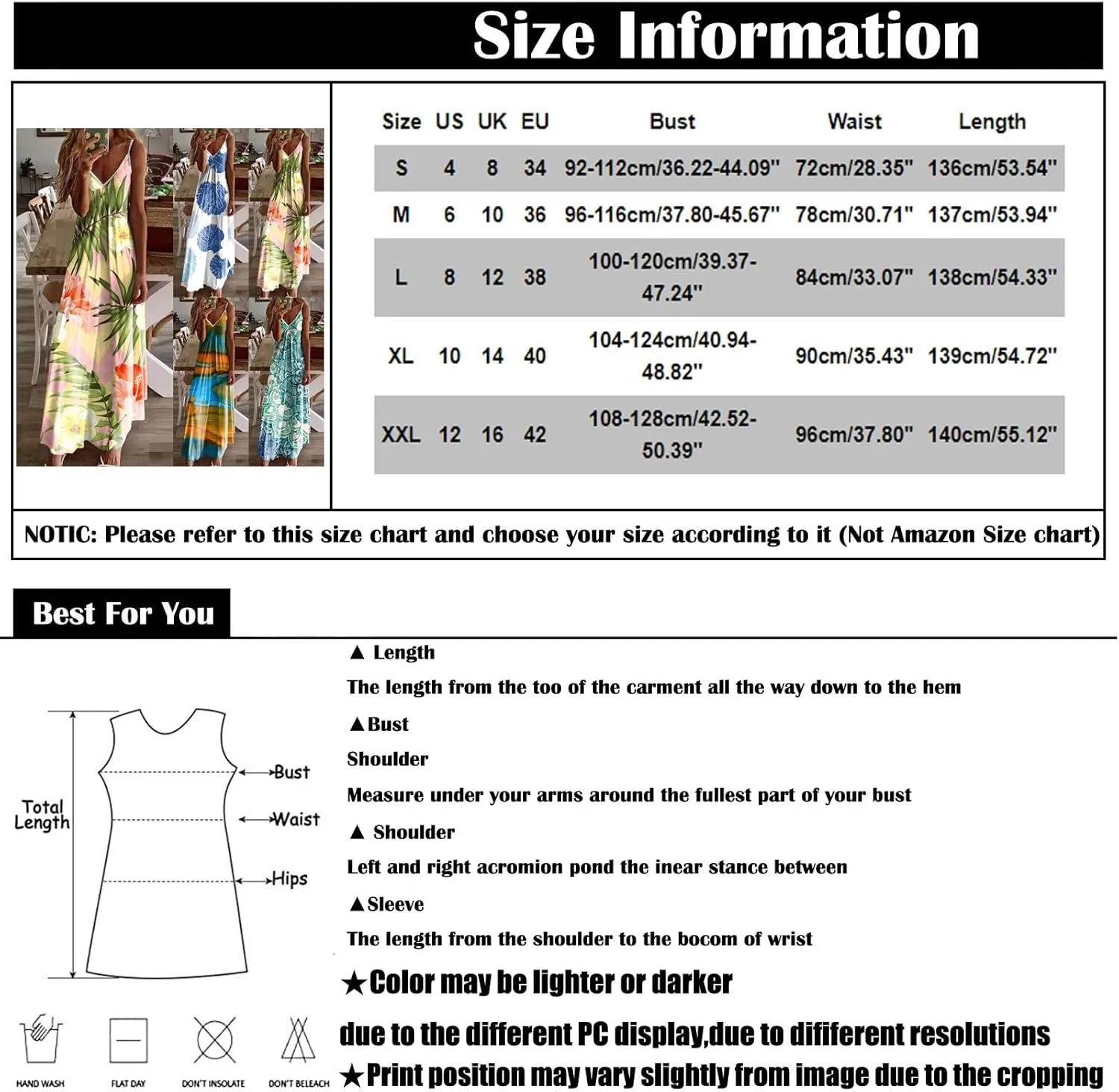 Casual Fashion Women's Sling Slim Fit Slim Long Swing Sleeveless Print Dress Blossoms Strap Dress