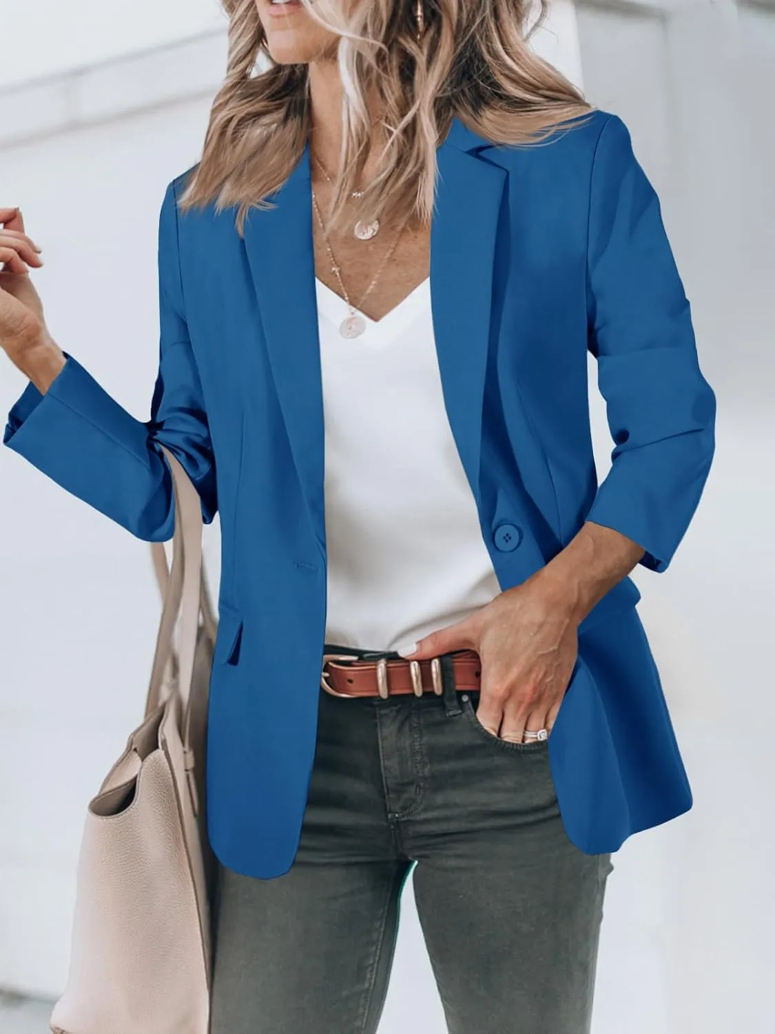 Cicy Bell Womens Work Blazers Long Sleeve Open Front Suit Jackets 2025 Business Casual Outfits