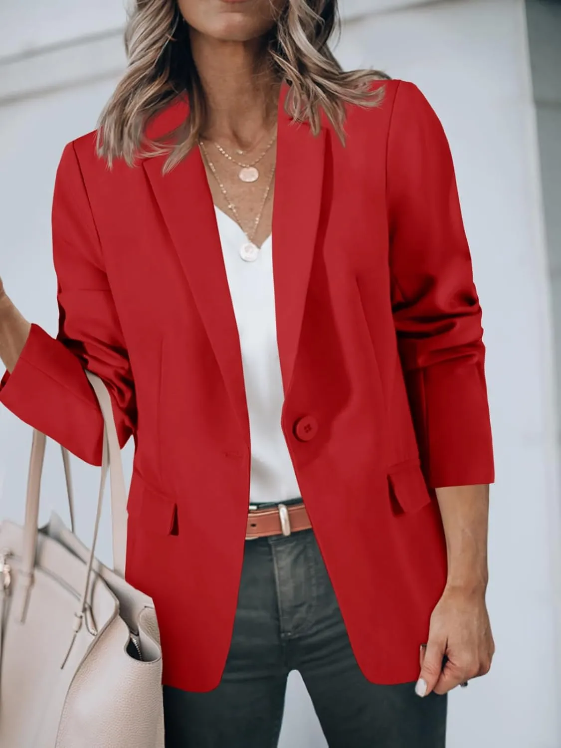 Cicy Bell Womens Work Blazers Long Sleeve Open Front Suit Jackets 2025 Business Casual Outfits