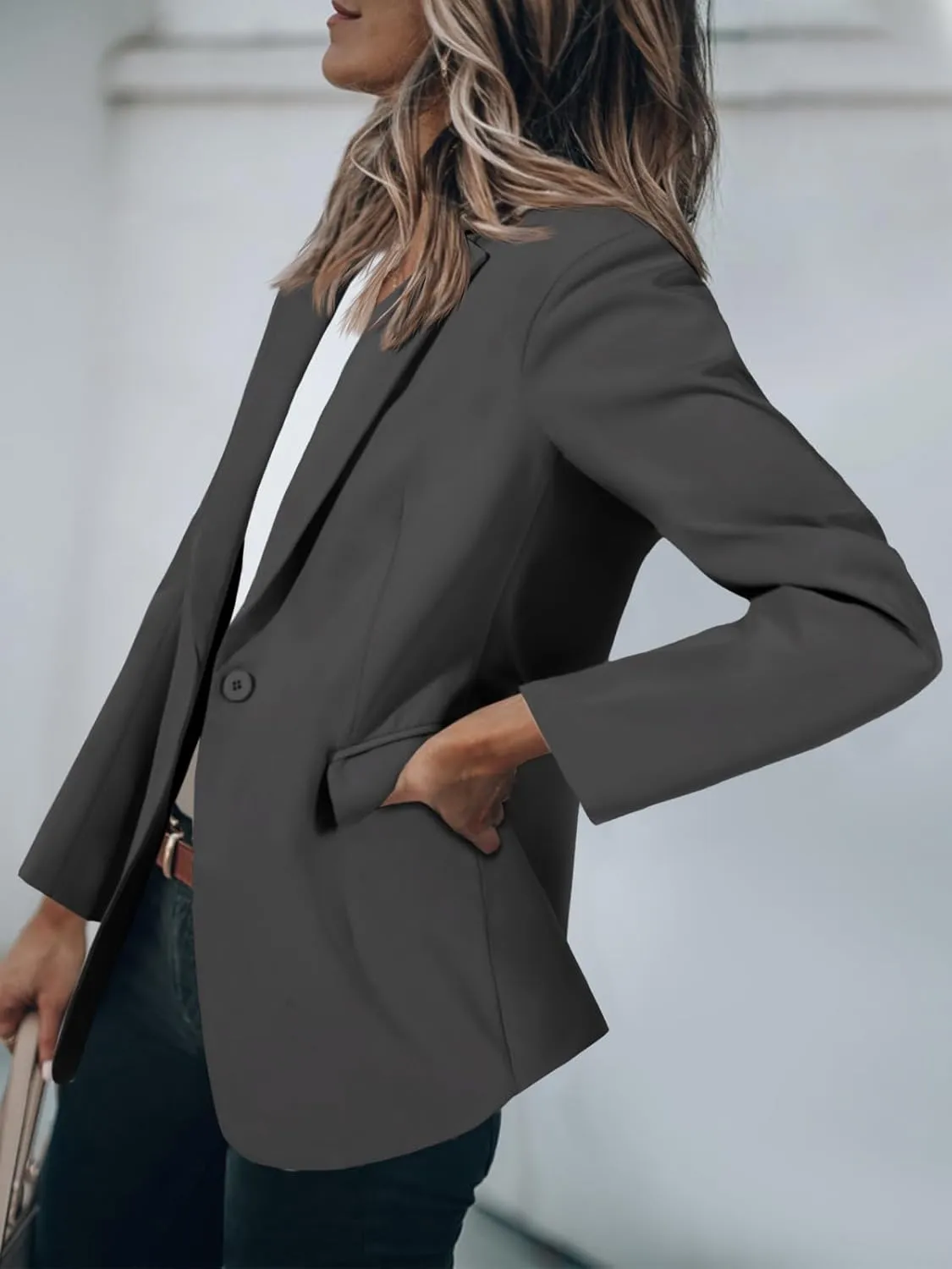 Cicy Bell Womens Work Blazers Long Sleeve Open Front Suit Jackets 2025 Business Casual Outfits