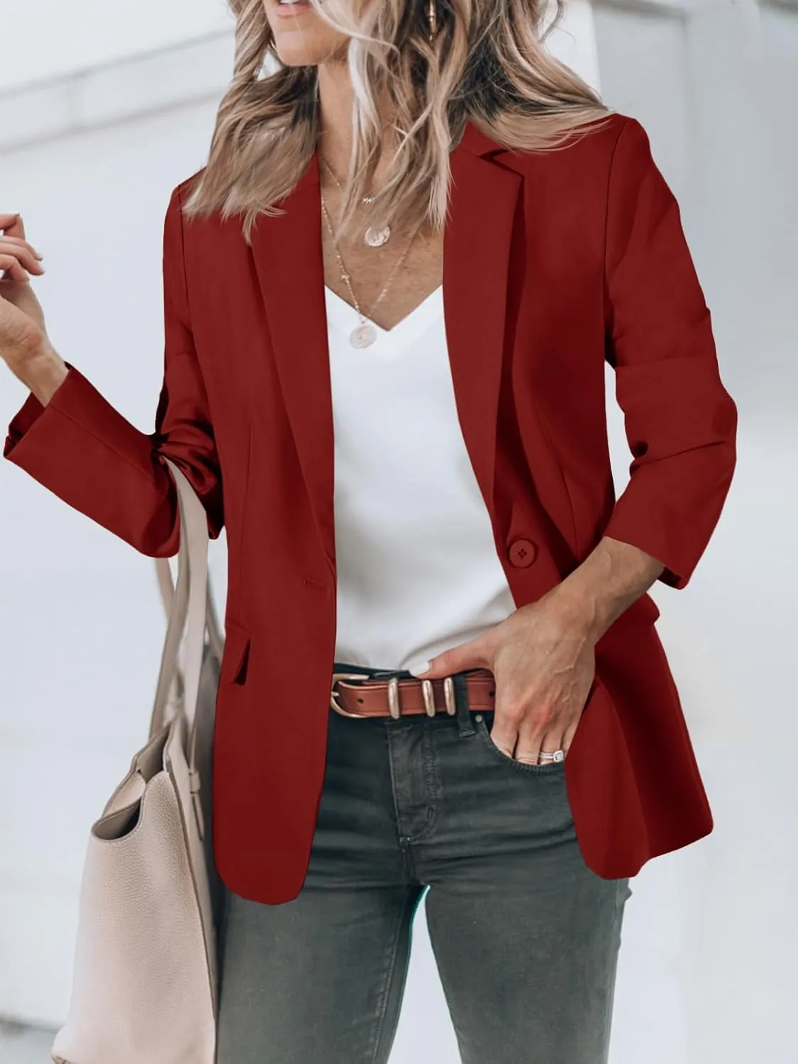 Cicy Bell Womens Work Blazers Long Sleeve Open Front Suit Jackets 2025 Business Casual Outfits