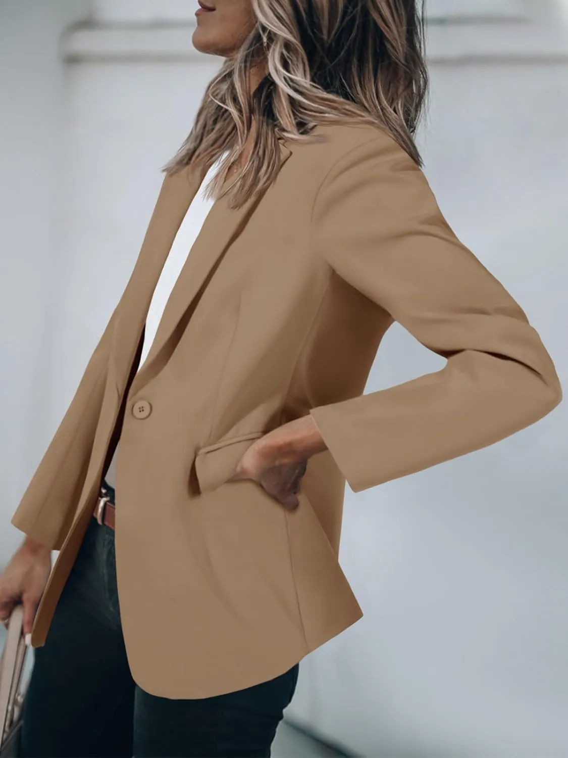 Cicy Bell Womens Work Blazers Long Sleeve Open Front Suit Jackets 2025 Business Casual Outfits