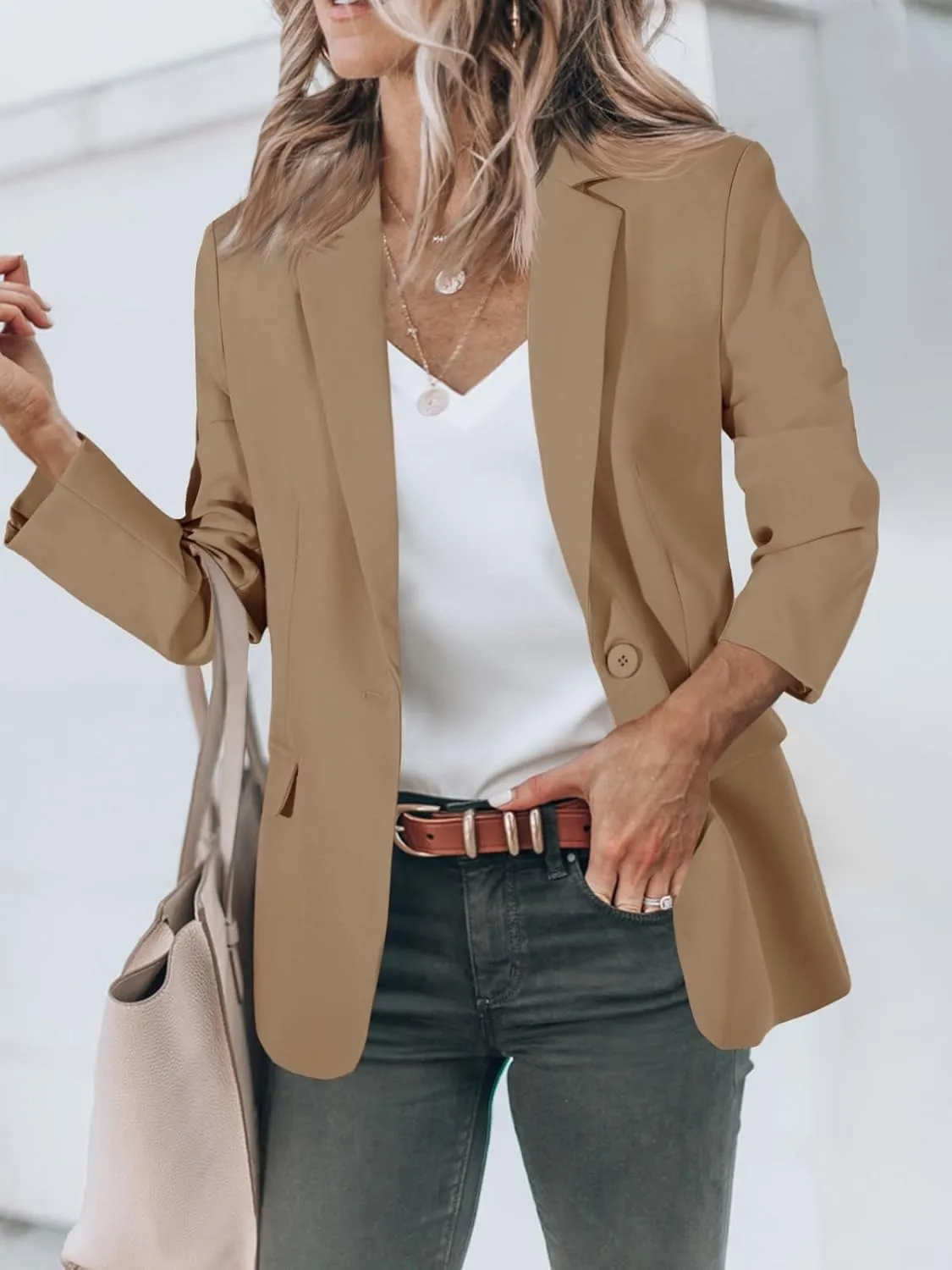 Cicy Bell Womens Work Blazers Long Sleeve Open Front Suit Jackets 2025 Business Casual Outfits