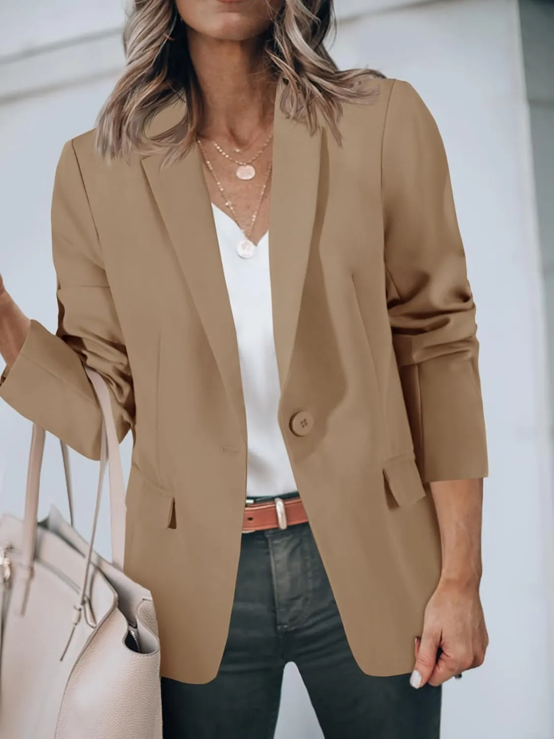Cicy Bell Womens Work Blazers Long Sleeve Open Front Suit Jackets 2025 Business Casual Outfits