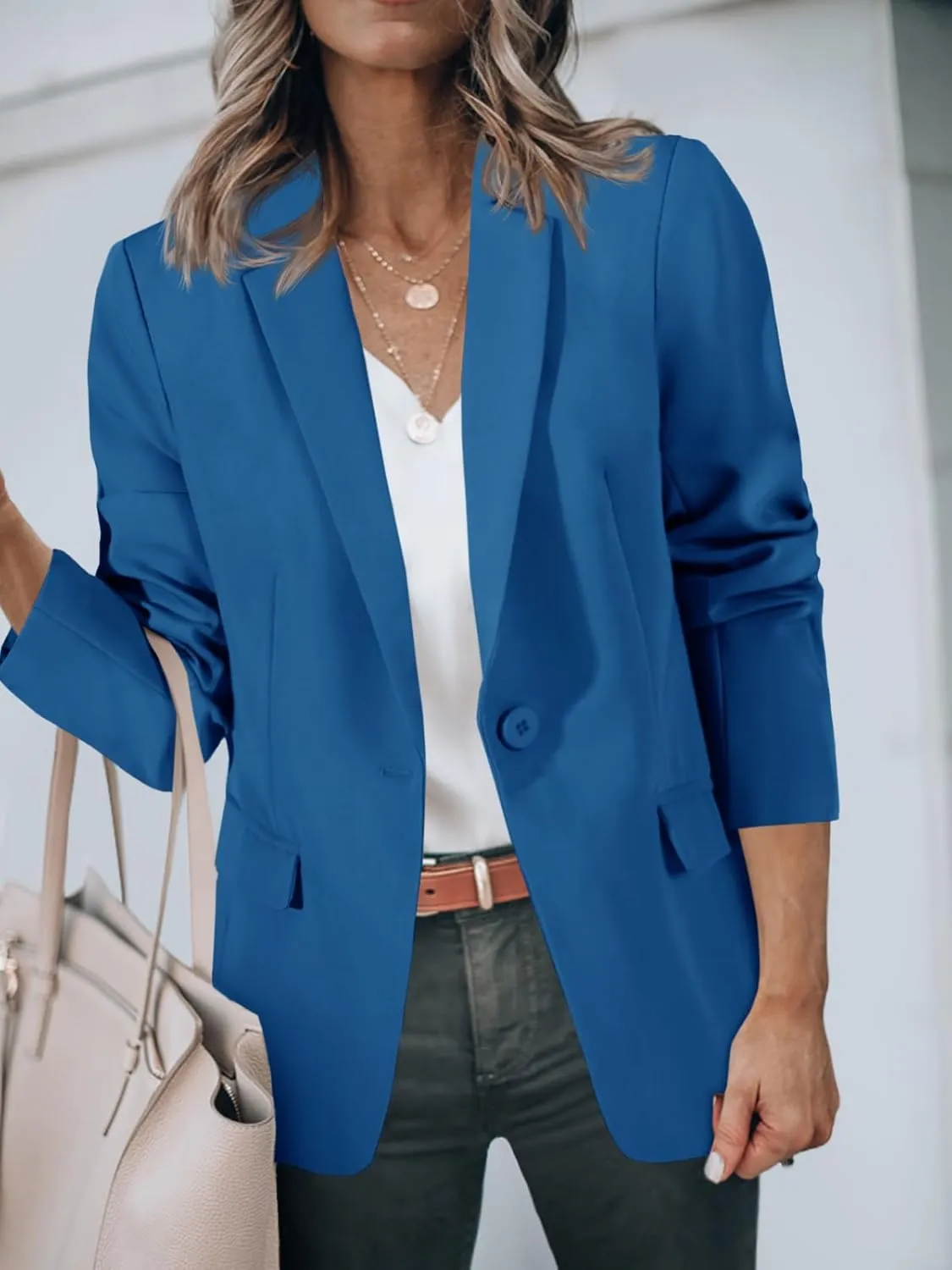 Cicy Bell Womens Work Blazers Long Sleeve Open Front Suit Jackets 2025 Business Casual Outfits