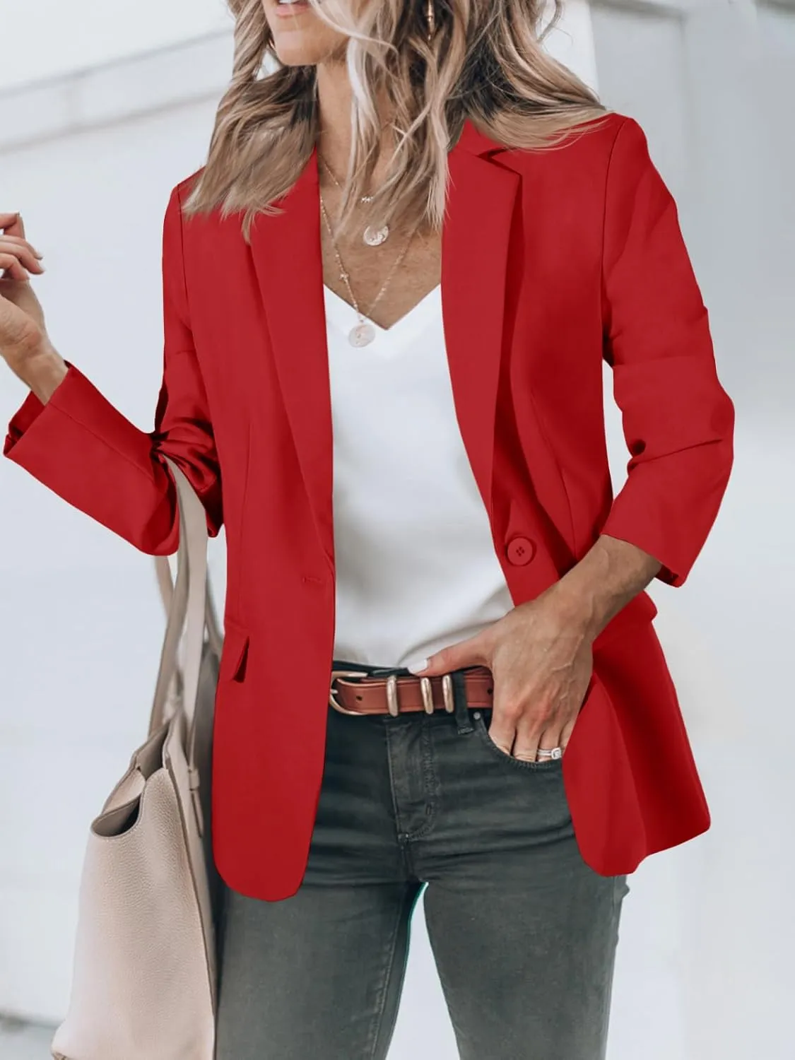 Cicy Bell Womens Work Blazers Long Sleeve Open Front Suit Jackets 2025 Business Casual Outfits