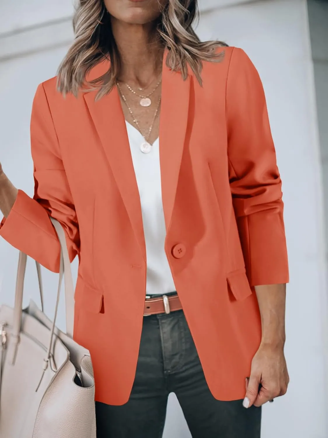 Cicy Bell Womens Work Blazers Long Sleeve Open Front Suit Jackets 2025 Business Casual Outfits
