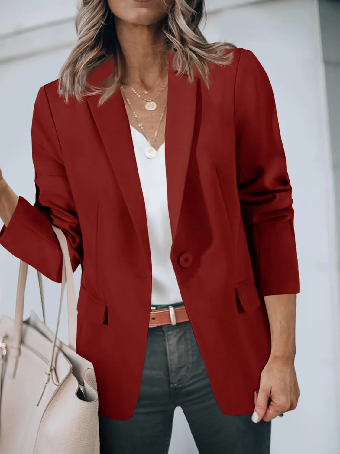 Cicy Bell Womens Work Blazers Long Sleeve Open Front Suit Jackets 2025 Business Casual Outfits
