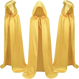 Cloak with Hood Men Floor Length Medieval Renaissance Outdoor Cloaks Halloween Plus Size Knight Artistic Cloak