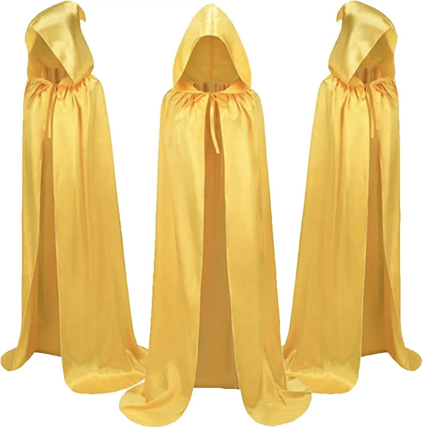 Cloak with Hood Men Floor Length Medieval Renaissance Outdoor Cloaks Halloween Plus Size Knight Artistic Cloak