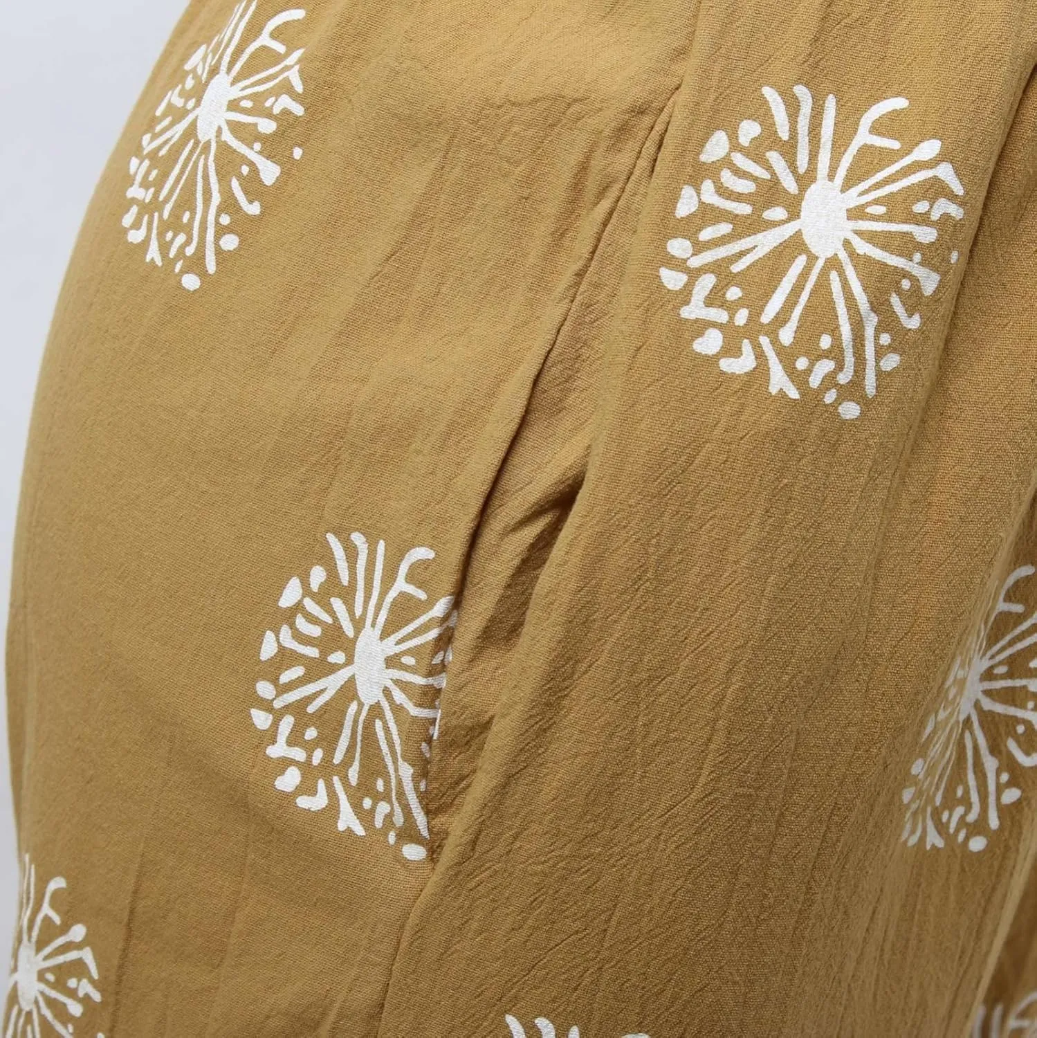 Cotton Linen Casual Summer Capri Pants for Women Cropped Comfy Baggy Trousers Palazzo Lounge Pants, Medium