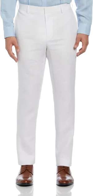 Cubavera Men's Delave 100% Linen Pant, Flat Front Lightweight Fabric, Relaxed Summer Pants For Men