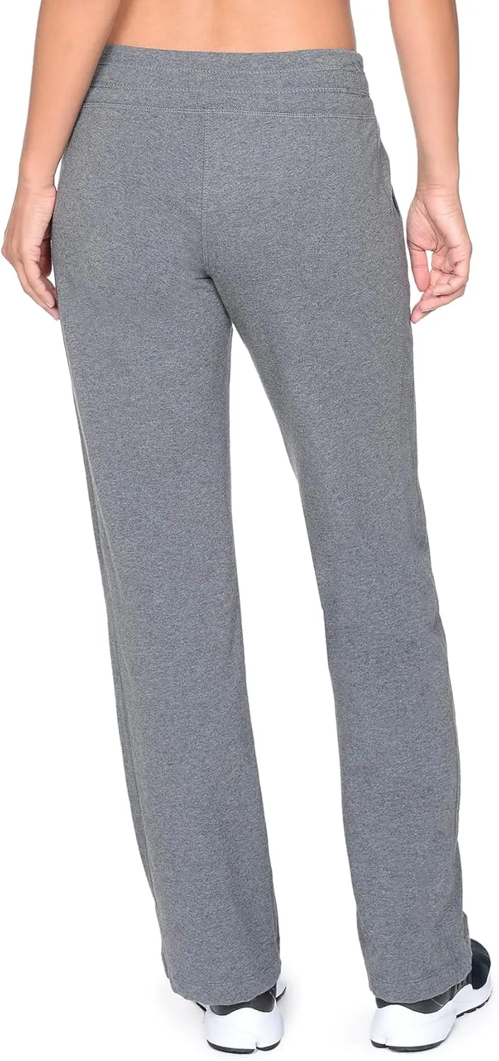 Danskin Women's Straight Leg Drawcord Athletic Pants