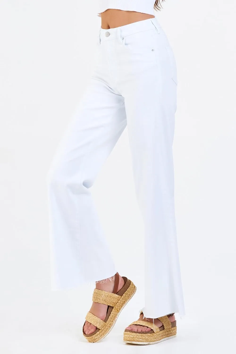 DEAR JOHN Fiona Women's Jeans Wide Leg High Rise Full Inseam