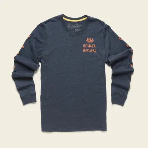 Distant Forms Select Long Sleeve T-Shirt: Navy Heather
