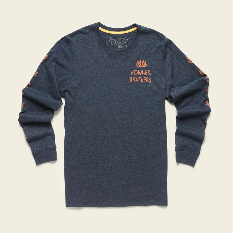 Distant Forms Select Long Sleeve T-Shirt: Navy Heather
