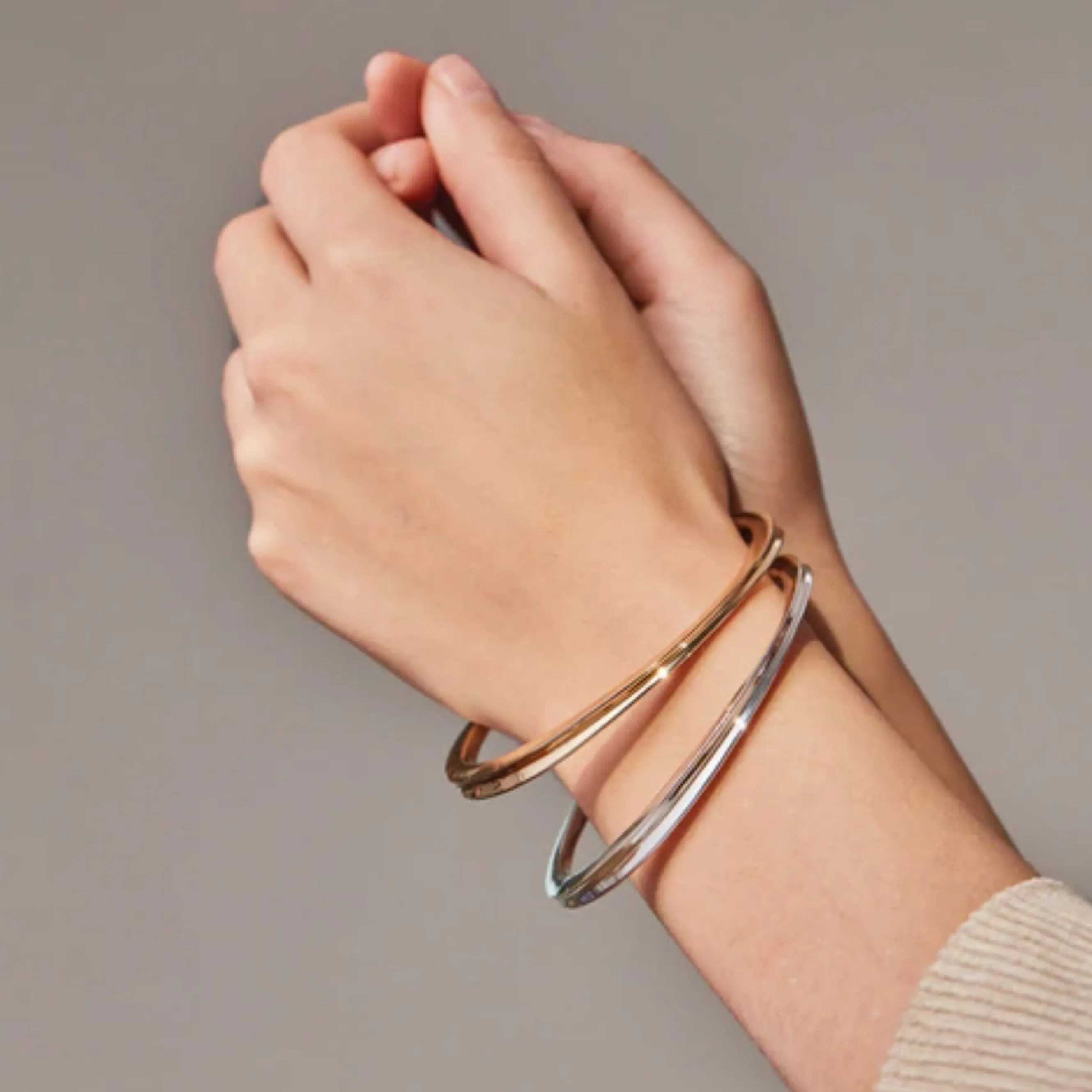 Doune Bangle Set (Two-Tone)