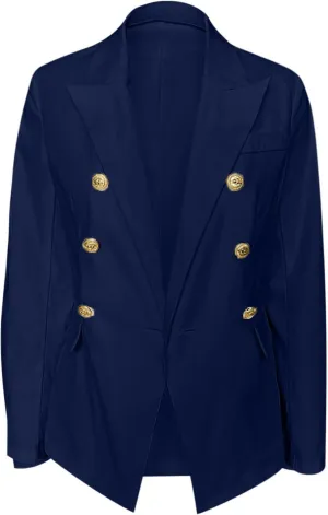 Elegant Business Office Work Jackets Solid Button Suit Blazers for Women Thin Fall Coat Casual Cardigan Outerwear