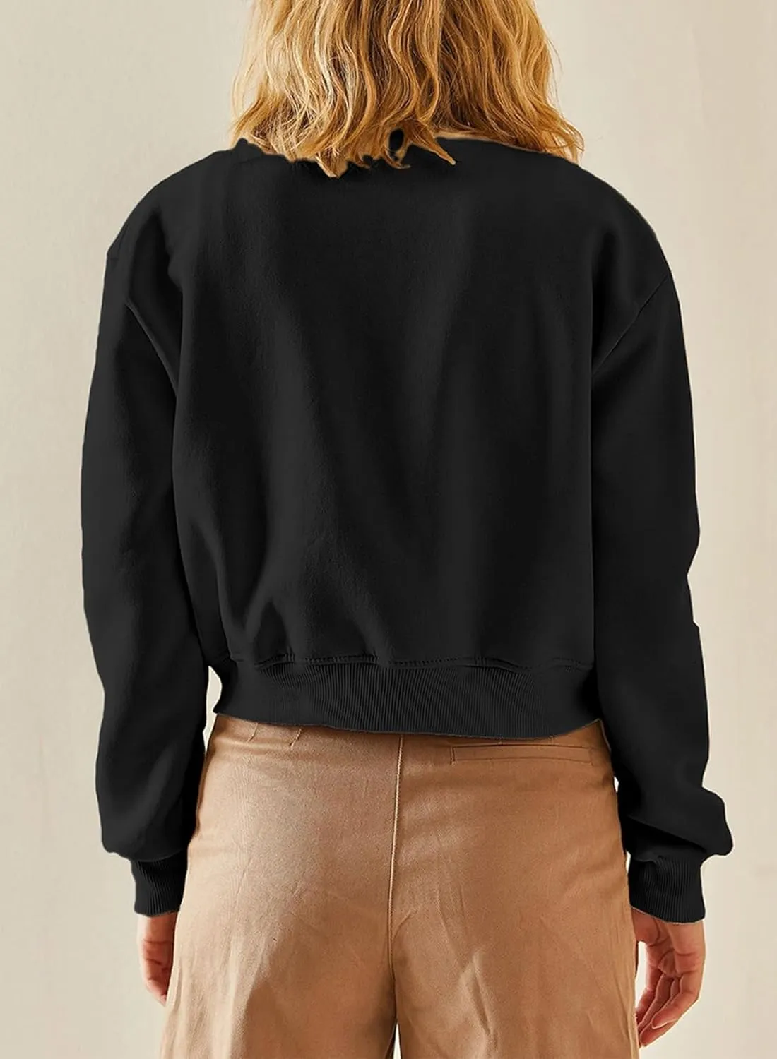 EVALESS Womens Jacket 2024 Fall Winter Long Sleeve Stand Collar Shacket with Side Pocket Lightweight Coat