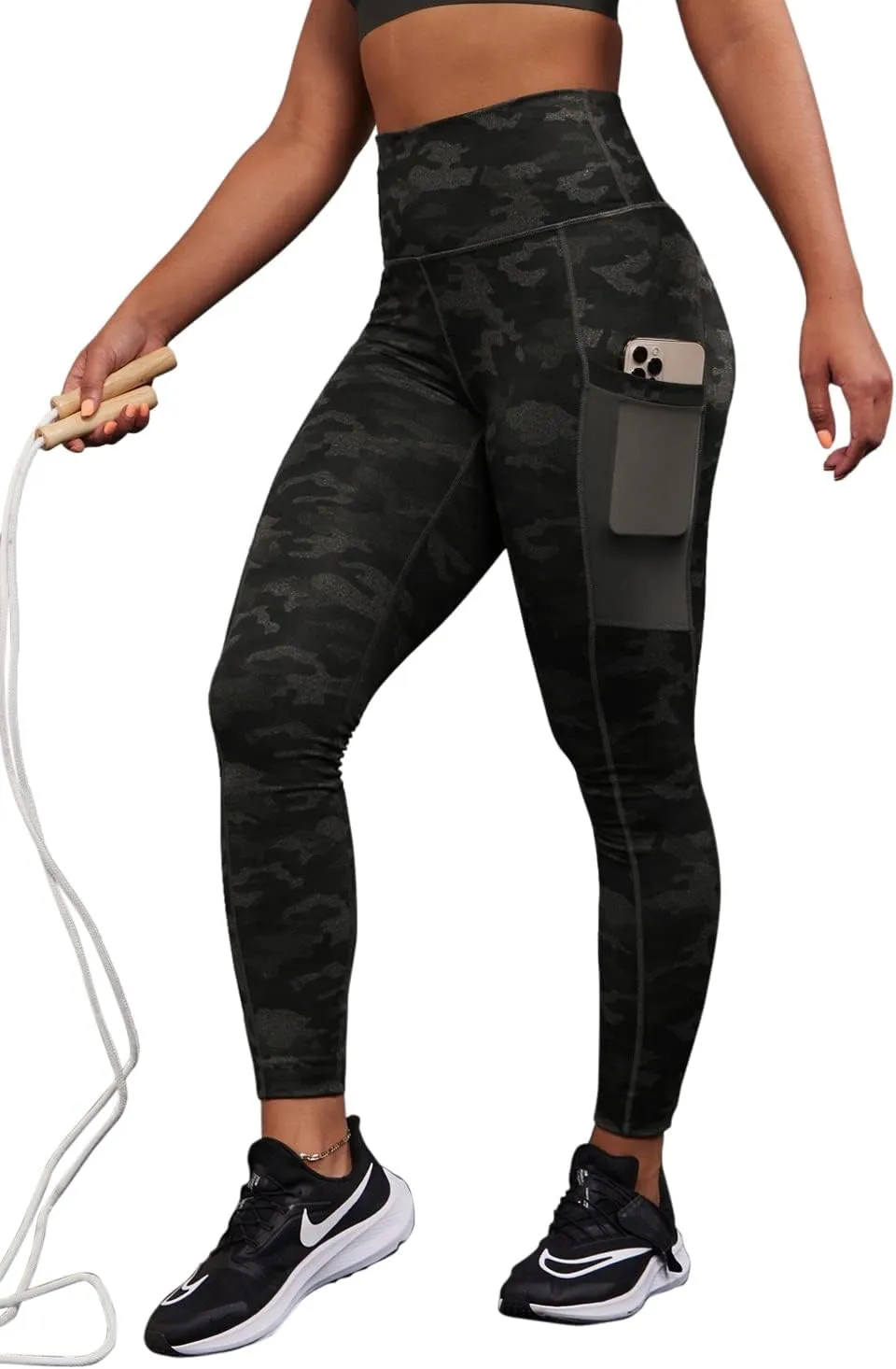 Fabletics Women's On-The-Go PowerHold High-Waisted Legging, Maximum Compression, Flattering