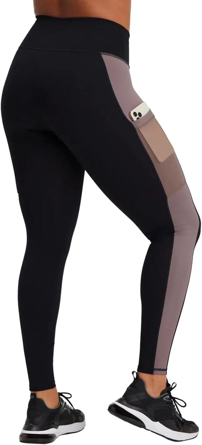 Fabletics Women's On-The-Go PowerHold High-Waisted Legging, Maximum Compression, Flattering