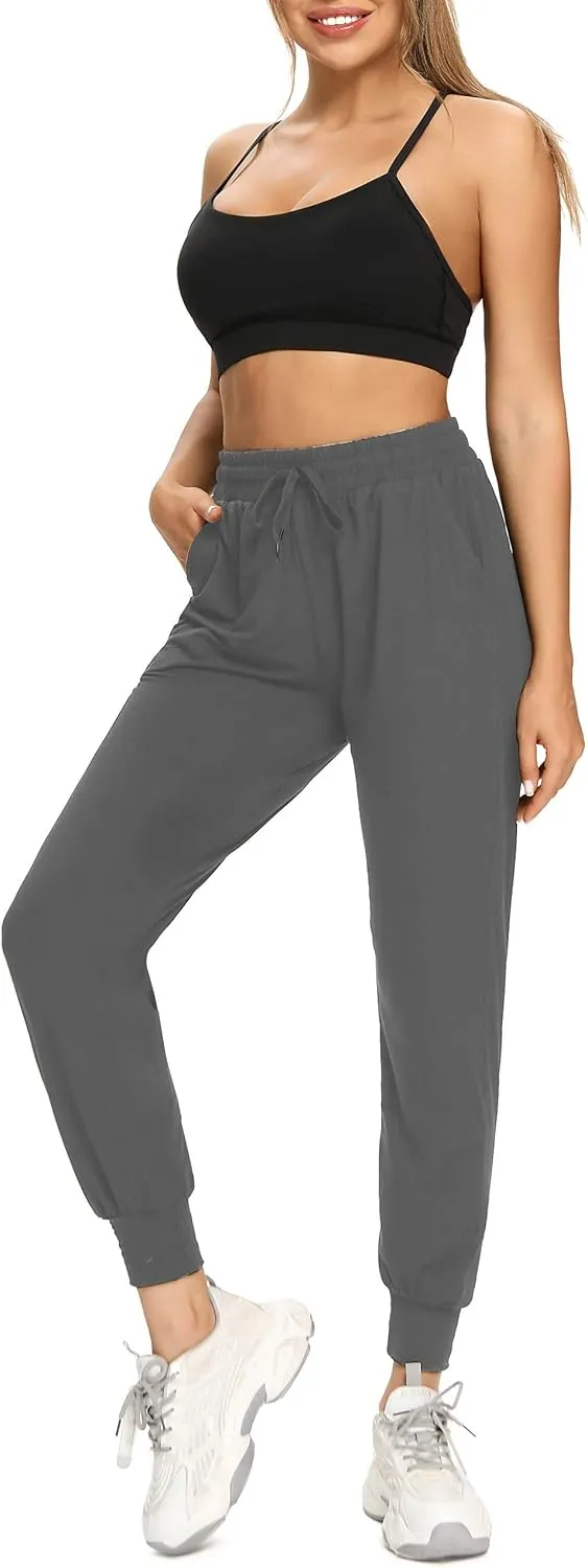 FULLSOFT Sweatpants for Women with Pockets-Womens Joggers Yoga Lounge Pants Relaxed-fit Leggings for Cycling Workout Running