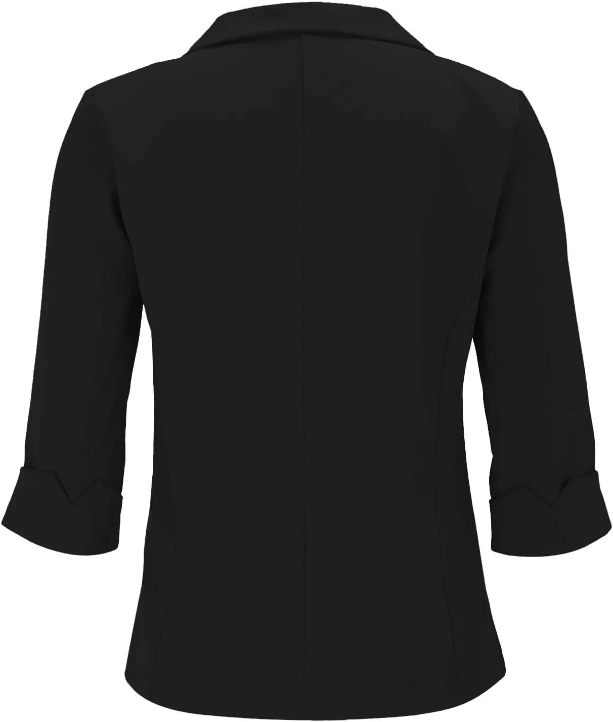 GOKKILRW Womens Blazers Petite Ladies Coats 3/4 Sleeve One Button Lapel Collared Formal Jackets Business Office Work Suits