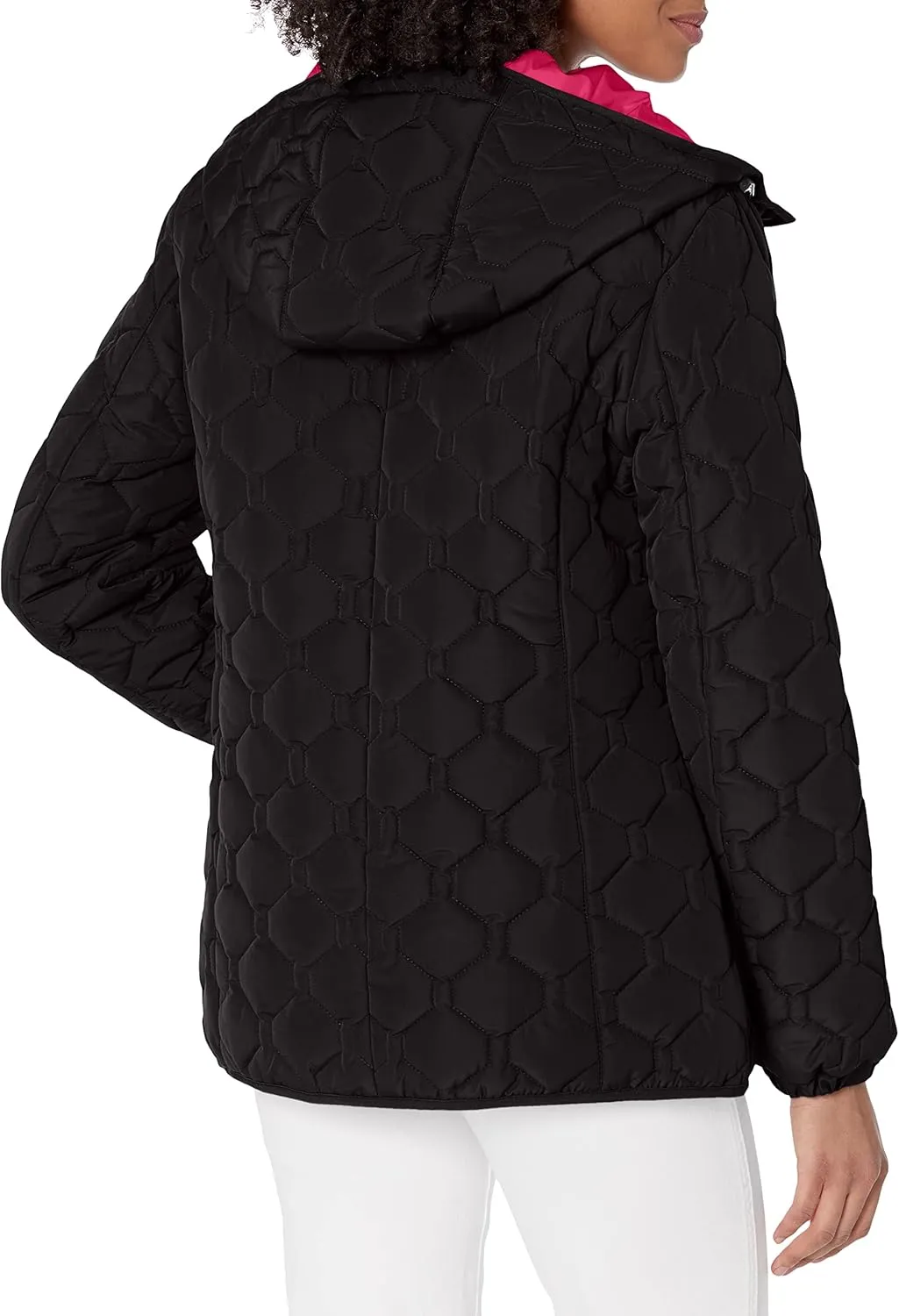 GUESS Women's Quilt Short Light-Weight Jacket