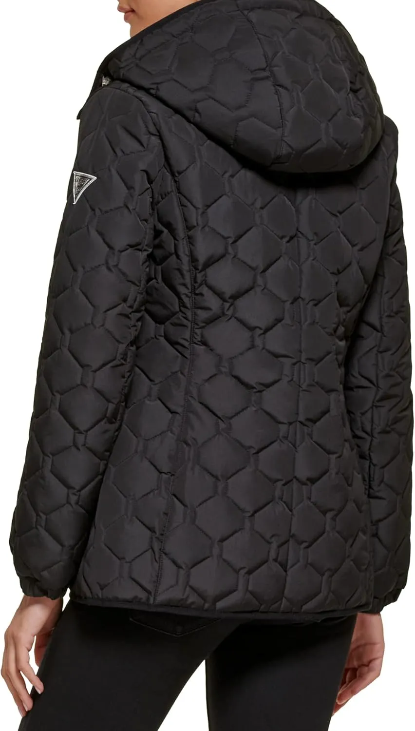 GUESS Women's Quilt Short Light-Weight Jacket