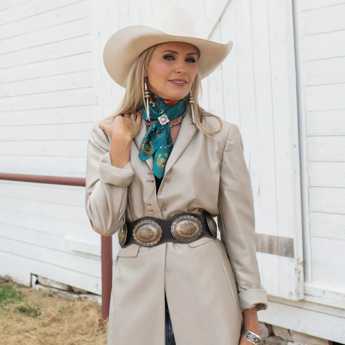 Hold Your Horses Jade Bandana Wildrags at Bourbon Cowgirl